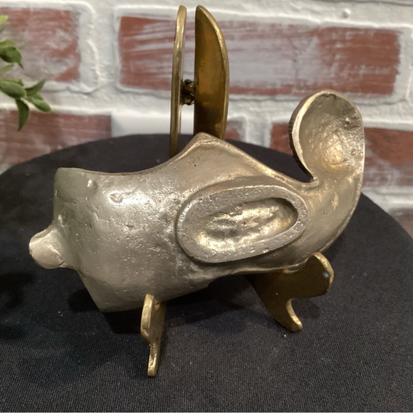 Vintage Metal Crafted Unique Boot Shoe Elf Slipper Ashtray - Rare - Collectible - Picture 8 of 11